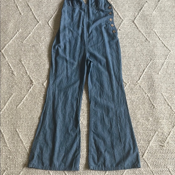 Free People Women Dance All Night Flared Open Back Jumpsuit - Picture 7 of 11